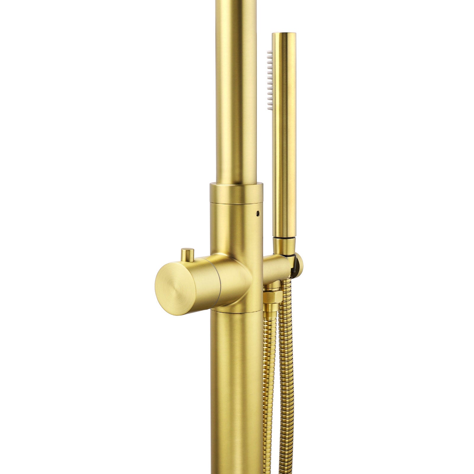 WELS Brushed Gold Twin Shower Handset Combo Set Outdoor Washing 10" Head 316 SUS V1233-KH222G