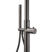 316 SUS WELS Gun Metal Twin Shower Handset Combo Outdoor Bath Rainfall 10" Head V1233-KH222GM