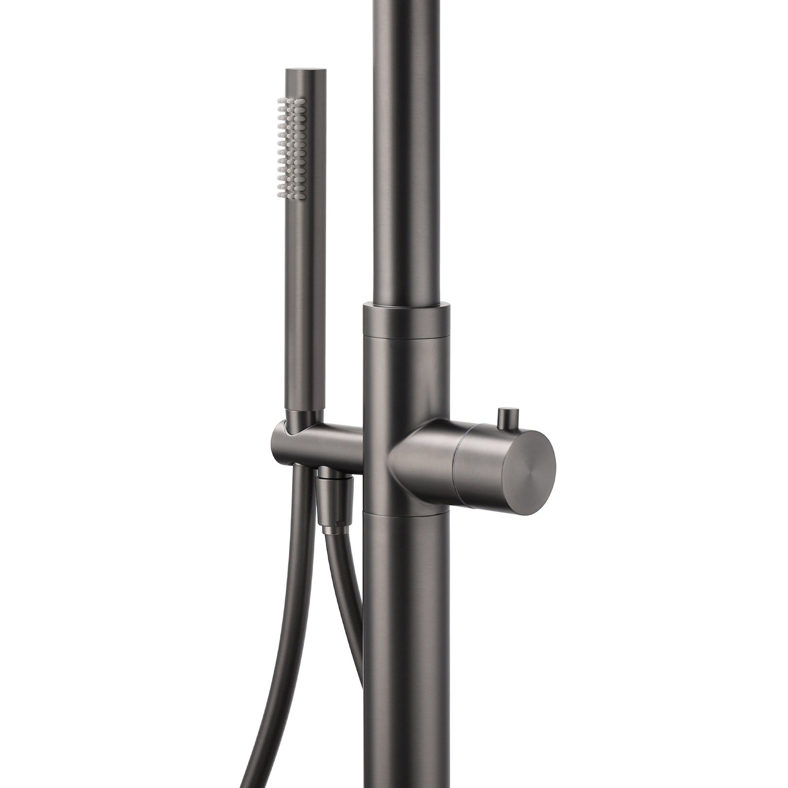 316 SUS WELS Gun Metal Twin Shower Handset Combo Outdoor Bath Rainfall 10" Head V1233-KH222GM