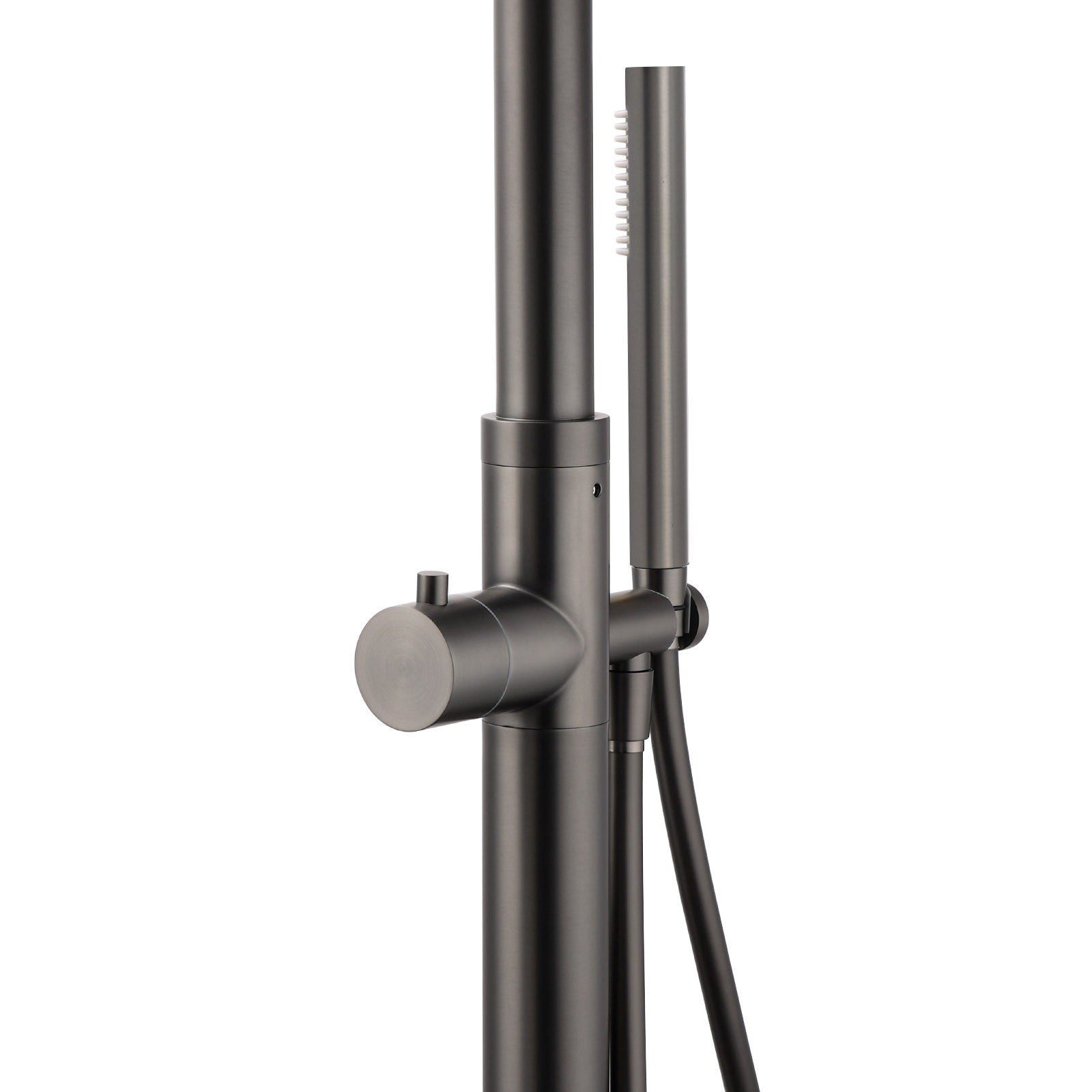 316 SUS WELS Gun Metal Twin Shower Handset Combo Outdoor Bath Rainfall 10" Head V1233-KH222GM