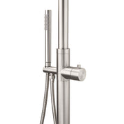 Watermark Brushed Nickel Dual Shower Handset Combo Outdoor Round 10" Head 316SUS V1233-KH222N