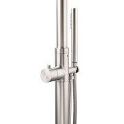 Watermark Brushed Nickel Dual Shower Handset Combo Outdoor Round 10" Head 316SUS V1233-KH222N