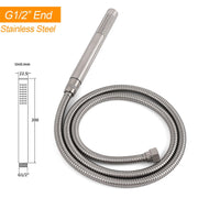 Watermark Brushed Nickel Dual Shower Handset Combo Outdoor Round 10" Head 316SUS V1233-KH222N