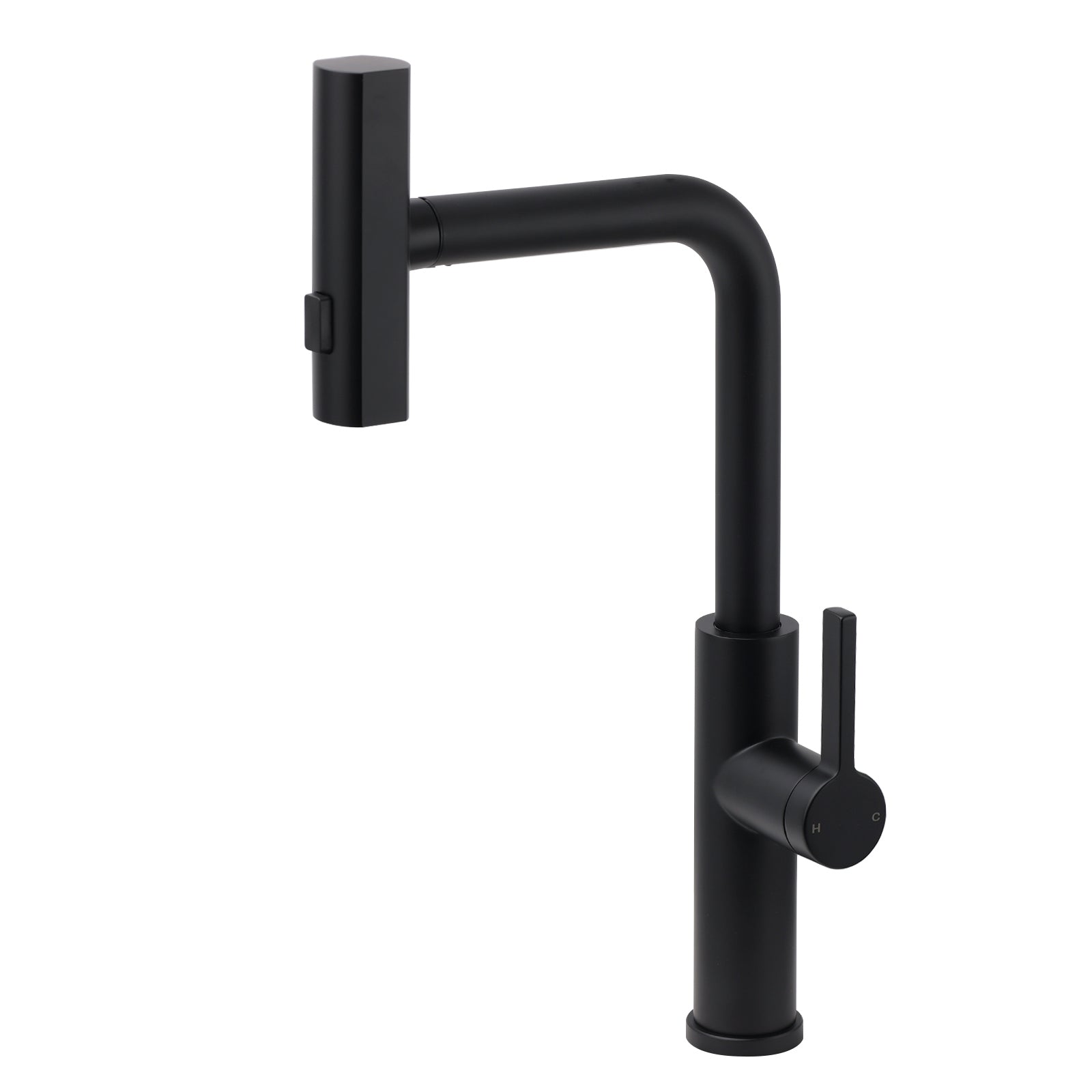WELS Matte Black 3-Mode Spray Pull Out Kitchen Mixer Sink Laundry Faucet Tapware V1233-KJU515B