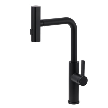 WELS Matte Black 3-Mode Spray Pull Out Kitchen Mixer Sink Laundry Faucet Tapware V1233-KJU515B