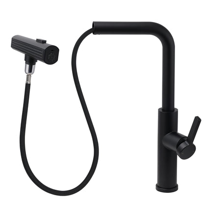 WELS Matte Black 3-Mode Spray Pull Out Kitchen Mixer Sink Laundry Faucet Tapware V1233-KJU515B