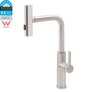 Brushed Nickel 3-Mode Kitchen Mixer Pull Out Down Sink Laundry Faucet Tap WELS V1233-KJU515N