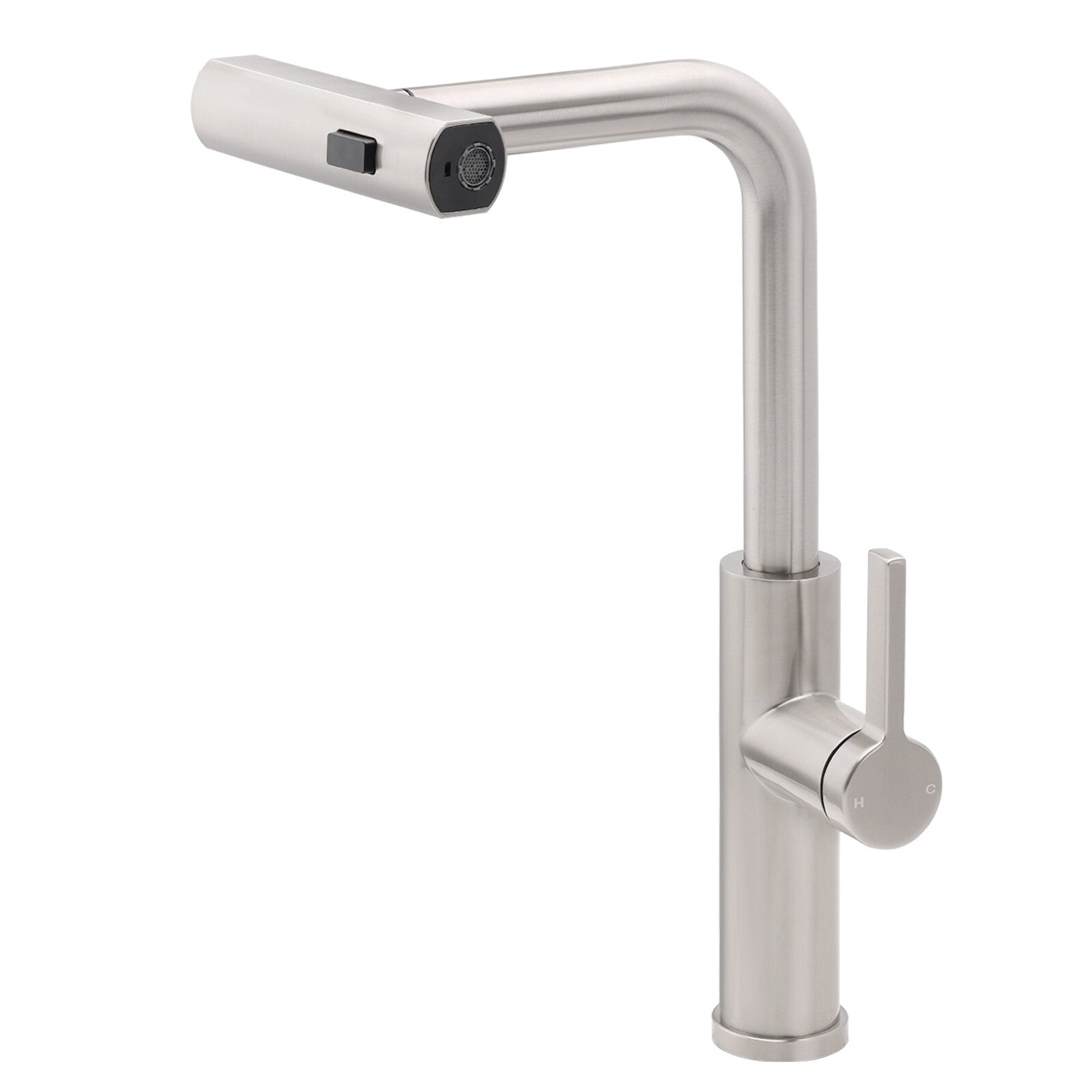 Brushed Nickel 3-Mode Kitchen Mixer Pull Out Down Sink Laundry Faucet Tap WELS V1233-KJU515N