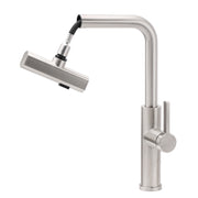 Brushed Nickel 3-Mode Kitchen Mixer Pull Out Down Sink Laundry Faucet Tap WELS V1233-KJU515N