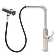 Brushed Nickel 3-Mode Kitchen Mixer Pull Out Down Sink Laundry Faucet Tap WELS V1233-KJU515N