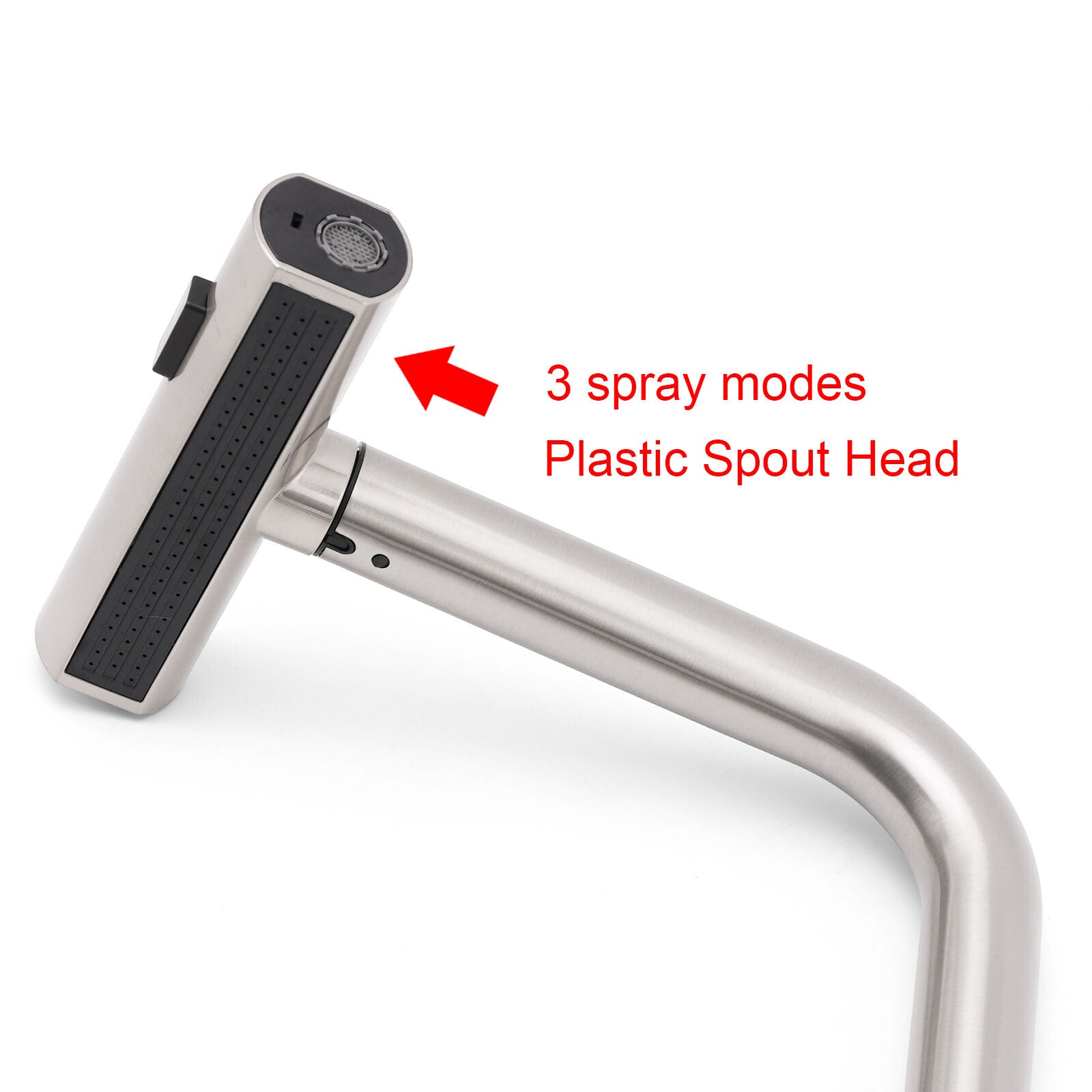 Brushed Nickel 3-Mode Kitchen Mixer Pull Out Down Sink Laundry Faucet Tap WELS V1233-KJU515N