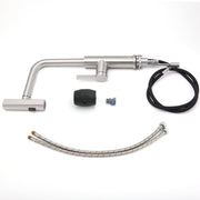 Brushed Nickel 3-Mode Kitchen Mixer Pull Out Down Sink Laundry Faucet Tap WELS V1233-KJU515N