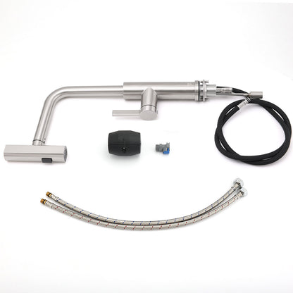 Brushed Nickel 3-Mode Kitchen Mixer Pull Out Down Sink Laundry Faucet Tap WELS V1233-KJU515N