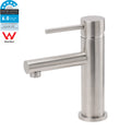 Brushed Nickel Basic Round Bathroom Basin Mixer Laundry Vanity Sink Faucet Tap V1233-KPL101N