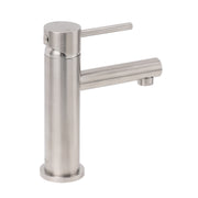 Brushed Nickel Basic Round Bathroom Basin Mixer Laundry Vanity Sink Faucet Tap V1233-KPL101N