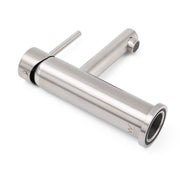 Brushed Nickel Basic Round Bathroom Basin Mixer Laundry Vanity Sink Faucet Tap V1233-KPL101N