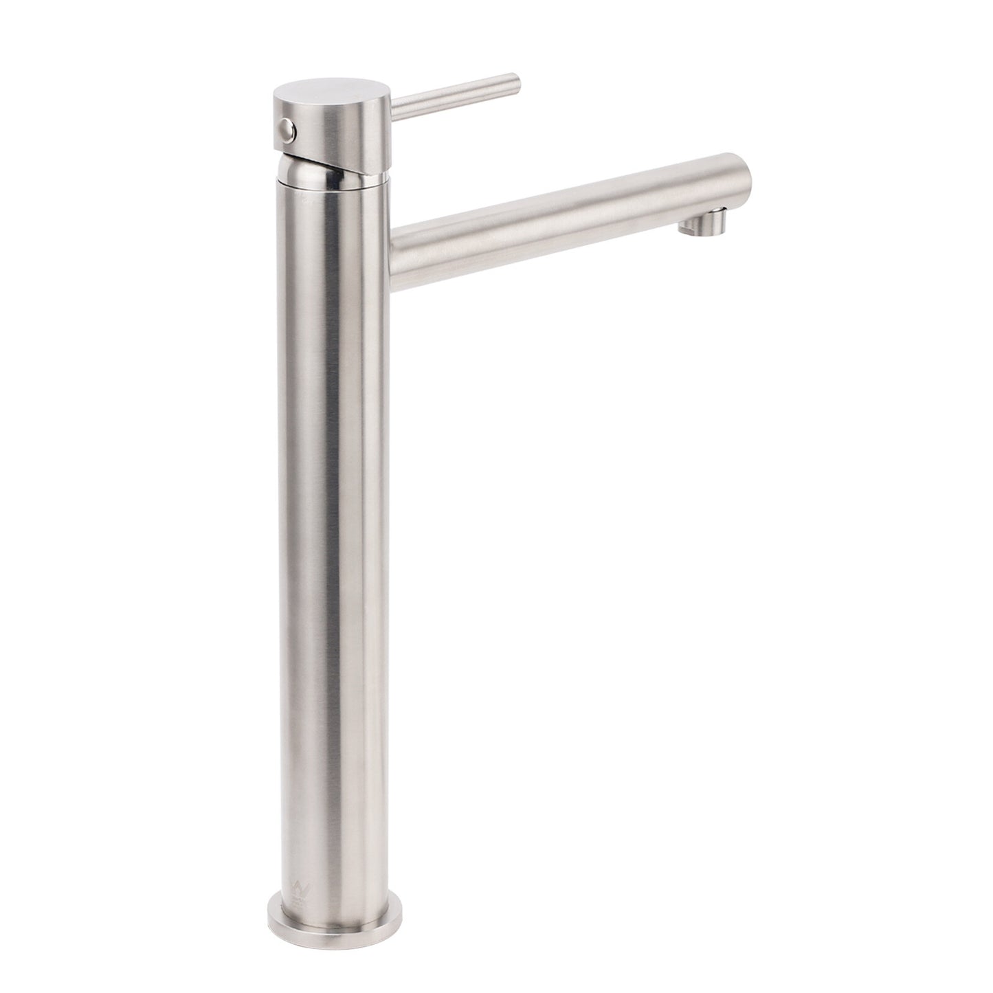 Brushed Nickel Classic Round Bathroom Basin Straight Spout Mixer Sink Faucet Tap V1233-KPL102N