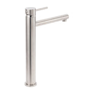 Brushed Nickel Classic Round Bathroom Basin Straight Spout Mixer Sink Faucet Tap V1233-KPL102N