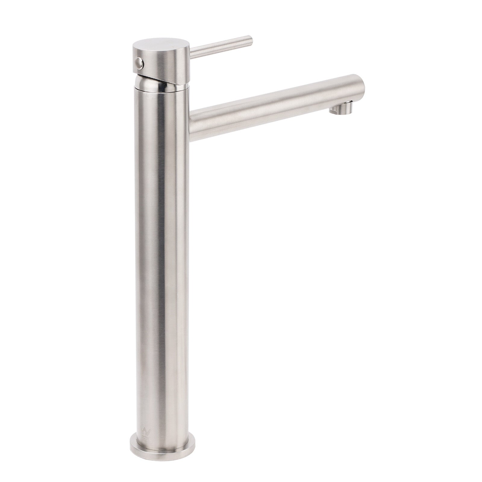 Brushed Nickel Classic Round Bathroom Basin Straight Spout Mixer Sink Faucet Tap V1233-KPL102N
