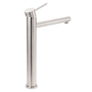 Brushed Nickel Classic Round Bathroom Basin Straight Spout Mixer Sink Faucet Tap V1233-KPL102N
