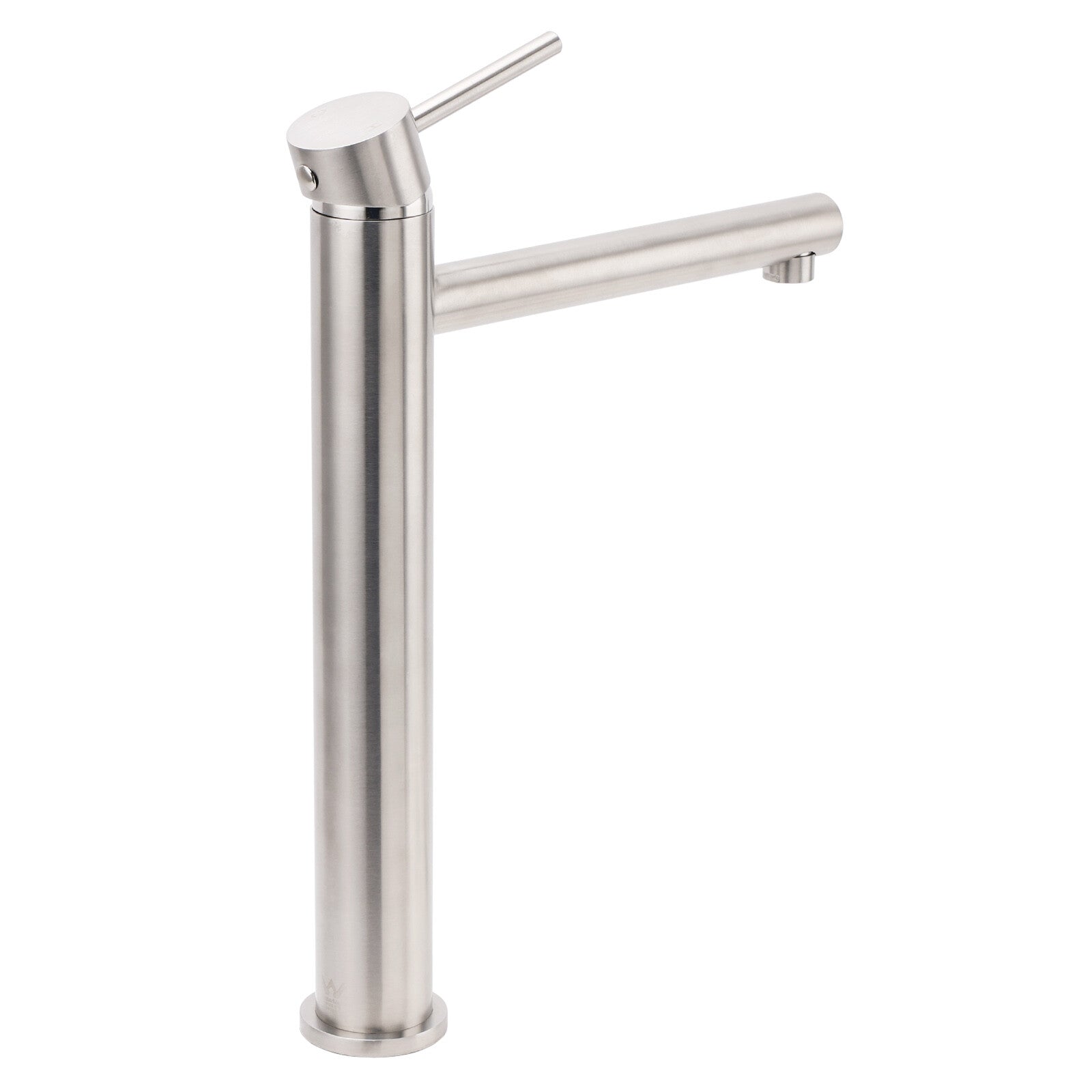 Brushed Nickel Classic Round Bathroom Basin Straight Spout Mixer Sink Faucet Tap V1233-KPL102N