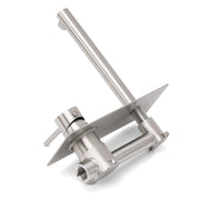 Brushed Nickel Round Wall Mounted Basin Vanity Mixer Bathtub Straight Spout Tap V1233-KPL301N