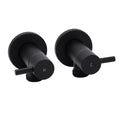 Black Washing Machine 1/4 Turn Twin Taps Laundry Room Hot Cold Water Wall Set V1233-KPL401BL