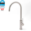 Brushed Nickel 435mm Tall Slim Round Kitchen Laundry Sink Mixer Faucet Tap Spout V1233-KPL501N