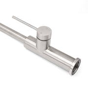 Brushed Nickel 435mm Tall Slim Round Kitchen Laundry Sink Mixer Faucet Tap Spout V1233-KPL501N