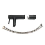 WELS Black 7.5L/min Kitchen Laundry Round Basin Mixer Vanity Sink Faucet Tap Set V1233-KRD101B
