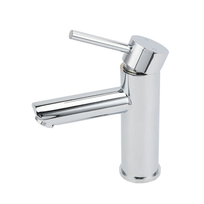 WELS Chrome Short Kitchen Laundry Round Basin Mixer Vanity Sink Faucet Tap Set V1233-KRD101CR
