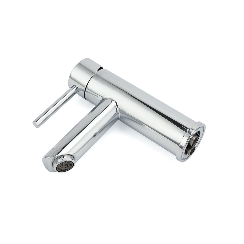 WELS Chrome Short Kitchen Laundry Round Basin Mixer Vanity Sink Faucet Tap Set V1233-KRD101CR
