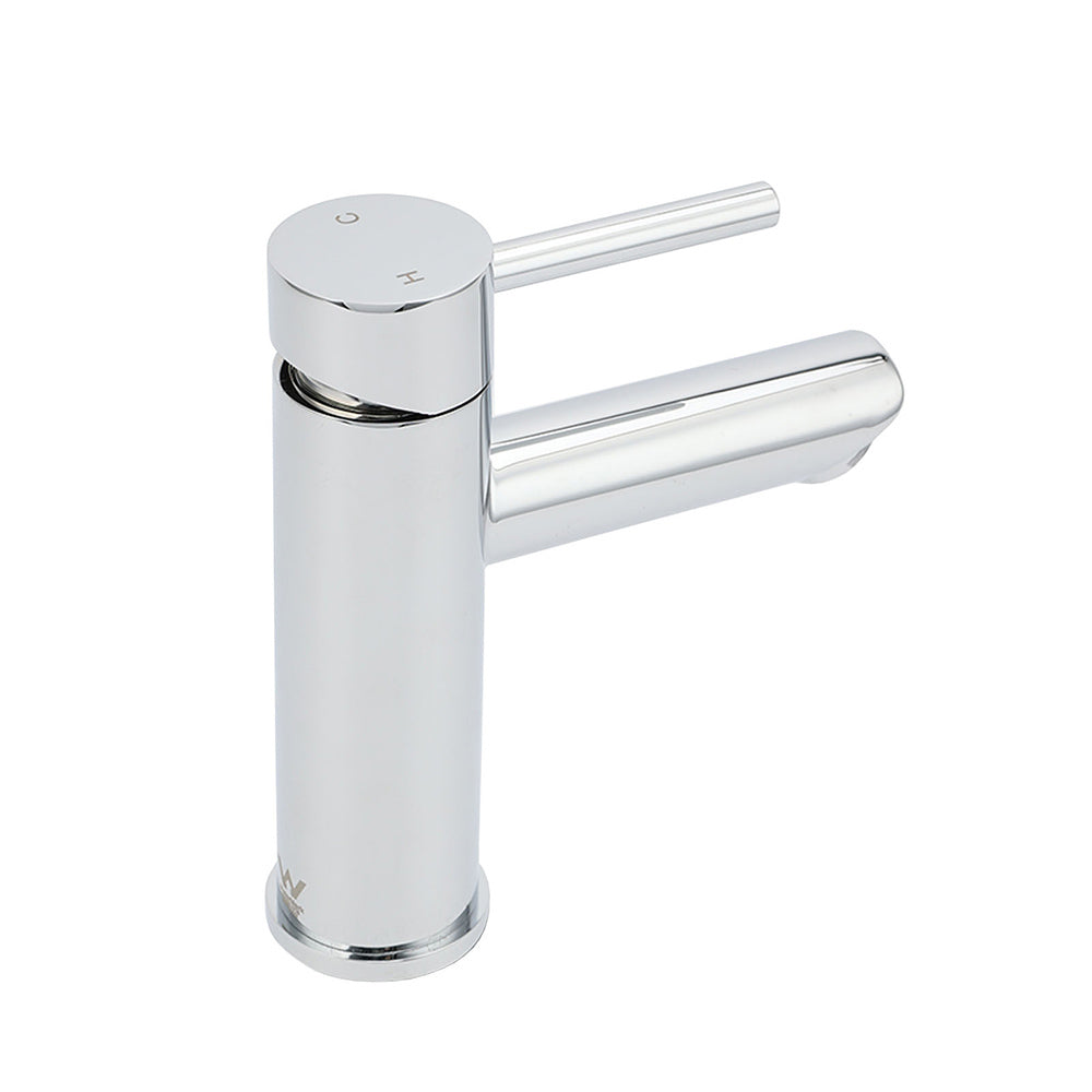 WELS Chrome Short Kitchen Laundry Round Basin Mixer Vanity Sink Faucet Tap Set V1233-KRD101CR