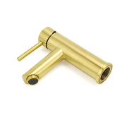 Brushed Gold 7.5L/min Kitchen Laundry Round Basin Mixer Vanity Sink Faucet Tap V1233-KRD101G