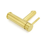 Brushed Gold 7.5L/min Kitchen Laundry Round Basin Mixer Vanity Sink Faucet Tap V1233-KRD101G