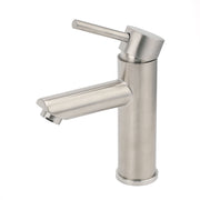 WELS Kitchen Laundry Round Basin Mixer Vanity Sink Faucet Tap Nickel Brushed Set V1233-KRD101N