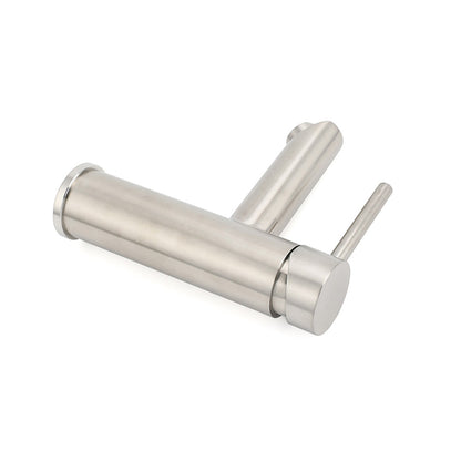 WELS Kitchen Laundry Round Basin Mixer Vanity Sink Faucet Tap Nickel Brushed Set V1233-KRD101N