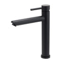 WELS Matt Black Round Tall Basin Mixer Vanity Bathroon Sink Tap Laundry Faucet V1233-KRD102B