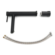 WELS Matt Black Round Tall Basin Mixer Vanity Bathroon Sink Tap Laundry Faucet V1233-KRD102B
