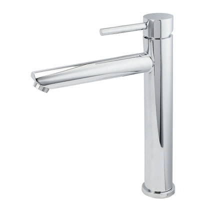 WELS 7.5L/m Round Tall Laundry Basin Mixer Vanity Sink Faucet Tap Polish Chrome V1233-KRD102CR