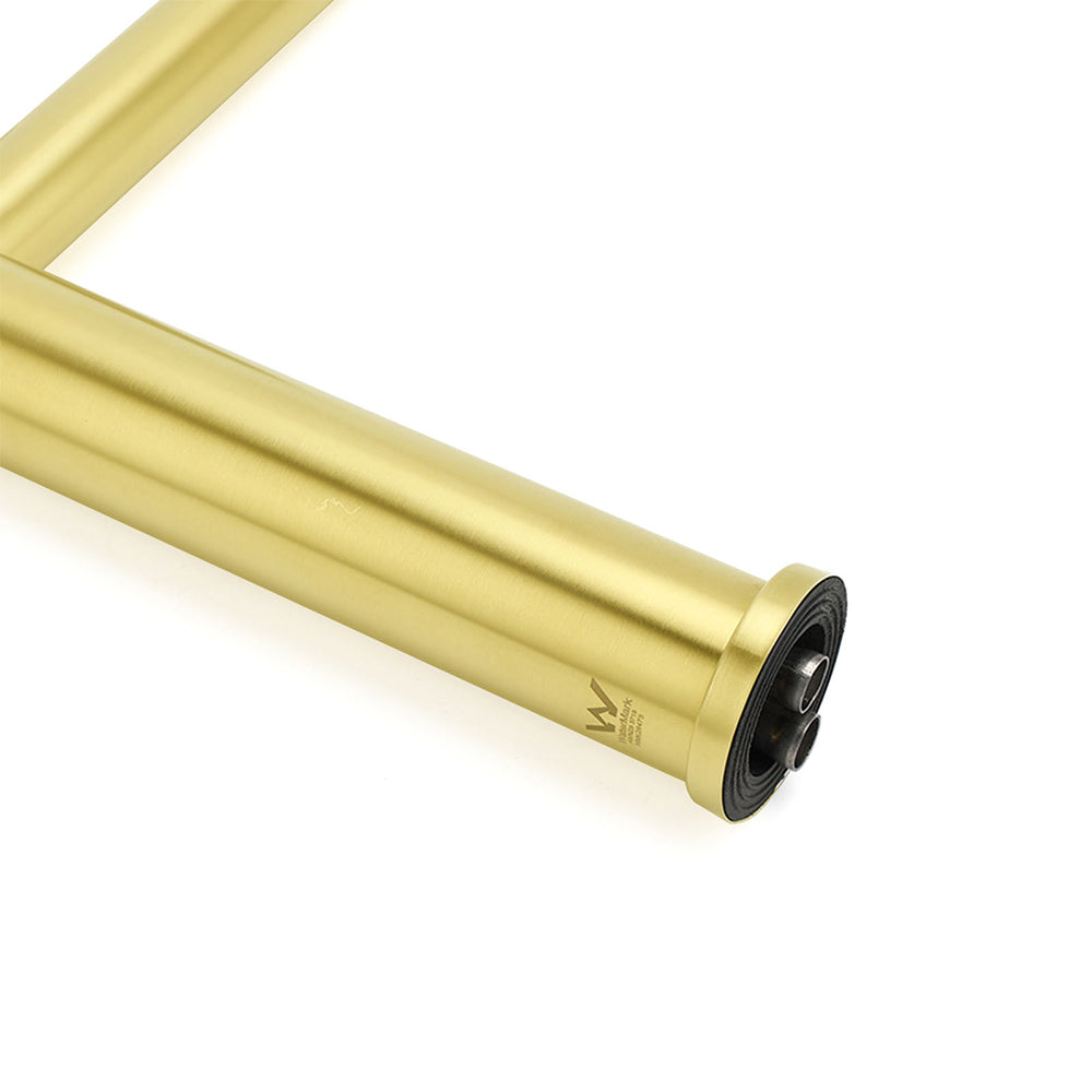 WELS Brushed Gold Laundry Round Tall Basin Mixer Vanity Sink Faucet Tap 304 SUS V1233-KRD102G