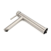 WELS Bathroom Laundry Round Basin Mixer Vanity Sink Faucet Tap Silver Brushed V1233-KRD102N