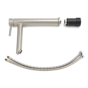 WELS Bathroom Laundry Round Basin Mixer Vanity Sink Faucet Tap Silver Brushed V1233-KRD102N