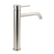 WELS Bathroom Laundry Round Basin Mixer Vanity Sink Faucet Tap Silver Brushed V1233-KRD102N