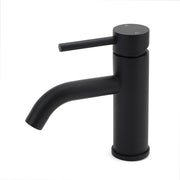 WELS Kitchen Laundry Round Standard Basin Mixer Vanity Sink Faucet Tap Black Set V1233-KRD103B