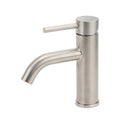 Brushed Nickel Round Curve Kitchen Laundry Basin Mixer Vanity Counter Top Faucet V1233-KRD103BS