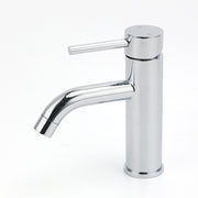 WELS Round Curve Kitchen Laundry Short Basin Mixer Vanity Sink Faucet Tap Chrome V1233-KRD103CR