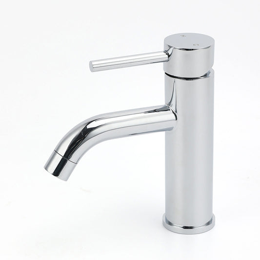 WELS Round Curve Kitchen Laundry Short Basin Mixer Vanity Sink Faucet Tap Chrome V1233-KRD103CR