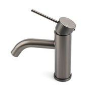WELS Gun Metal Grey Kitchen Laundry Round Basin Mixer Vanity Sink Faucet Tap Set V1233-KRD103GM