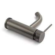 WELS Gun Metal Grey Kitchen Laundry Round Basin Mixer Vanity Sink Faucet Tap Set V1233-KRD103GM